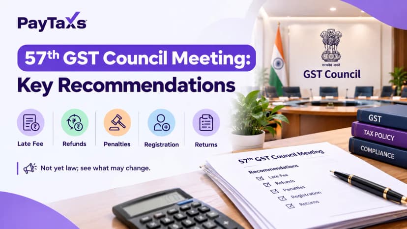 57th GST Council Meeting: Key Recommendations