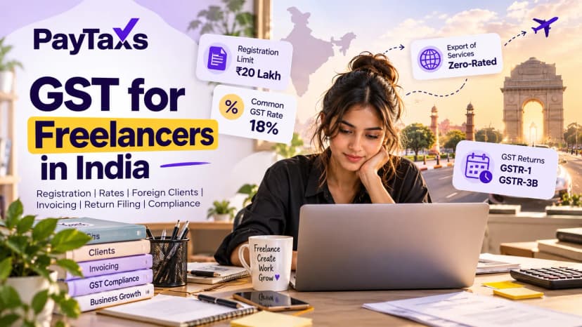 GST for Freelancers in India: Registration & Filing